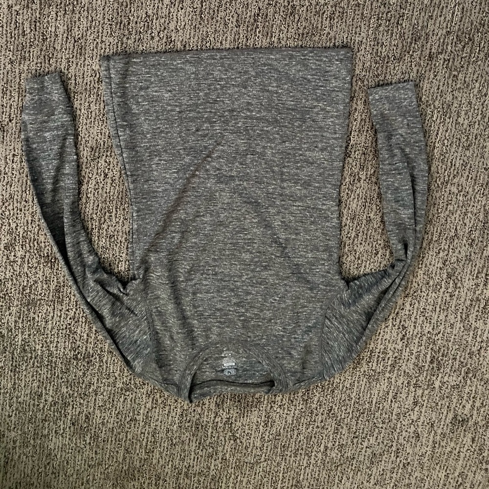 Fruit of the Loom Waffle Thermal Women’s Tee - Grey Heather, S